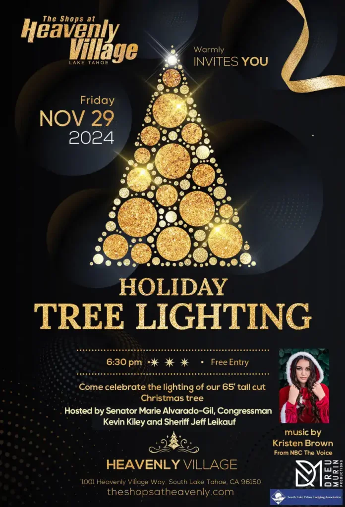 Holiday Tree Lighting Heavenly Village Lake Tahoe