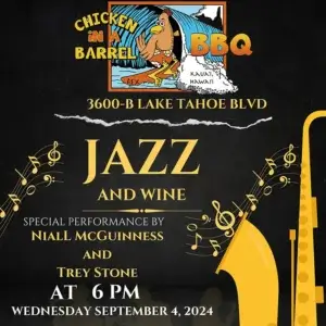 Jazz and Wine Chicken in a Barrel BBQ Lake Tahoe