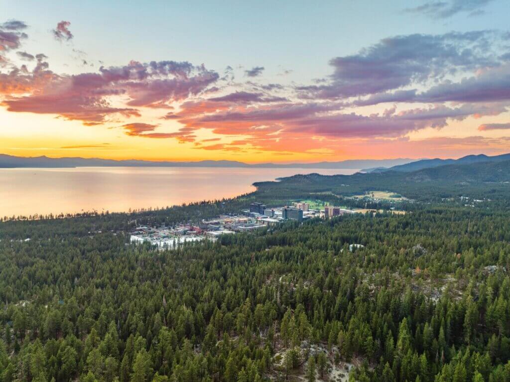 Stateline NV Lake Tahoe Sunset