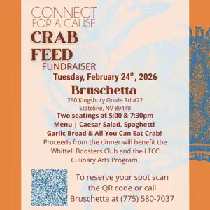 Connect for a Cause Crab Feed Bruschetta Tahoe