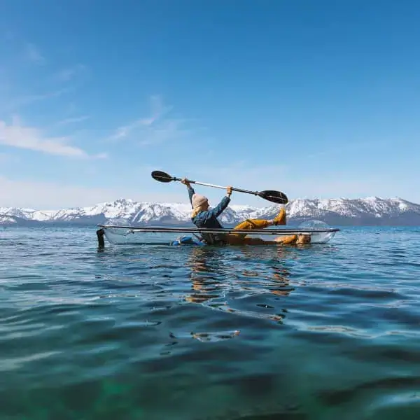 Kayaking on Lake Tahoe