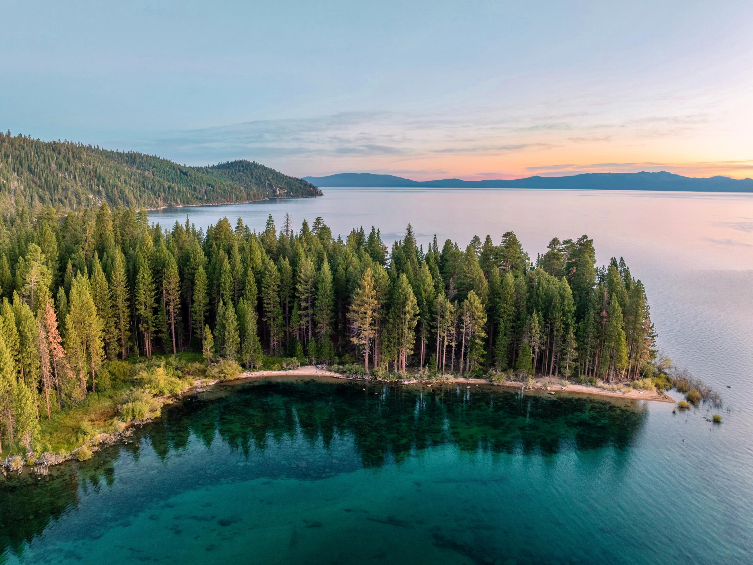 sunset Lake Tahoe