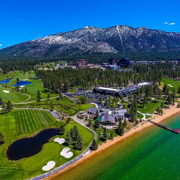 Aerial Photo Lake Tahoe at Edgewood