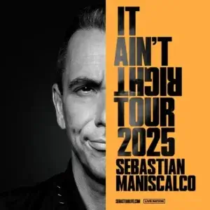 Comedian Sebastian Maniscalco at the Tahoe Blue Event Center