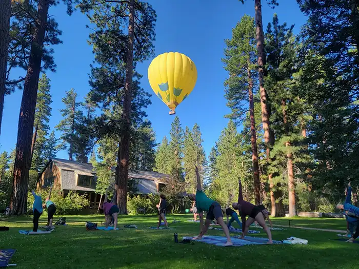 Yoga on the Grand Lawn Valhalla Tahoe