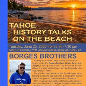 Borges History Talk on the Beach Lake Tahoe