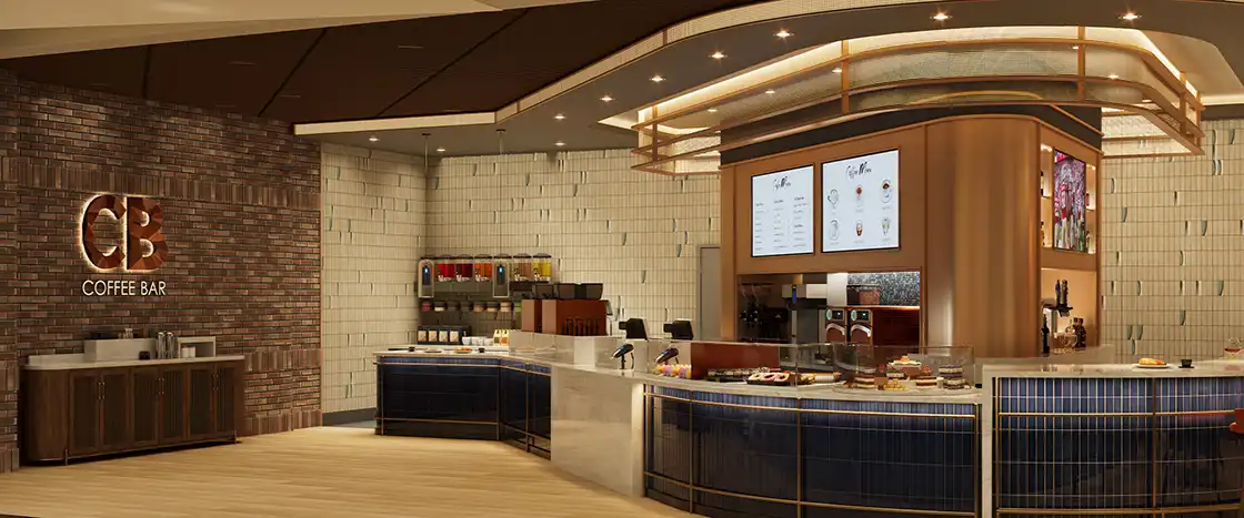 Cleo's Coffee and Cocktails inside Caesars Republic