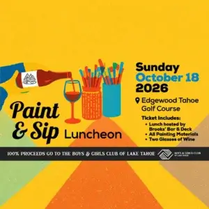 Edgewood Paint & Sip Luncheon benefiting boys and girls club lake tahoe