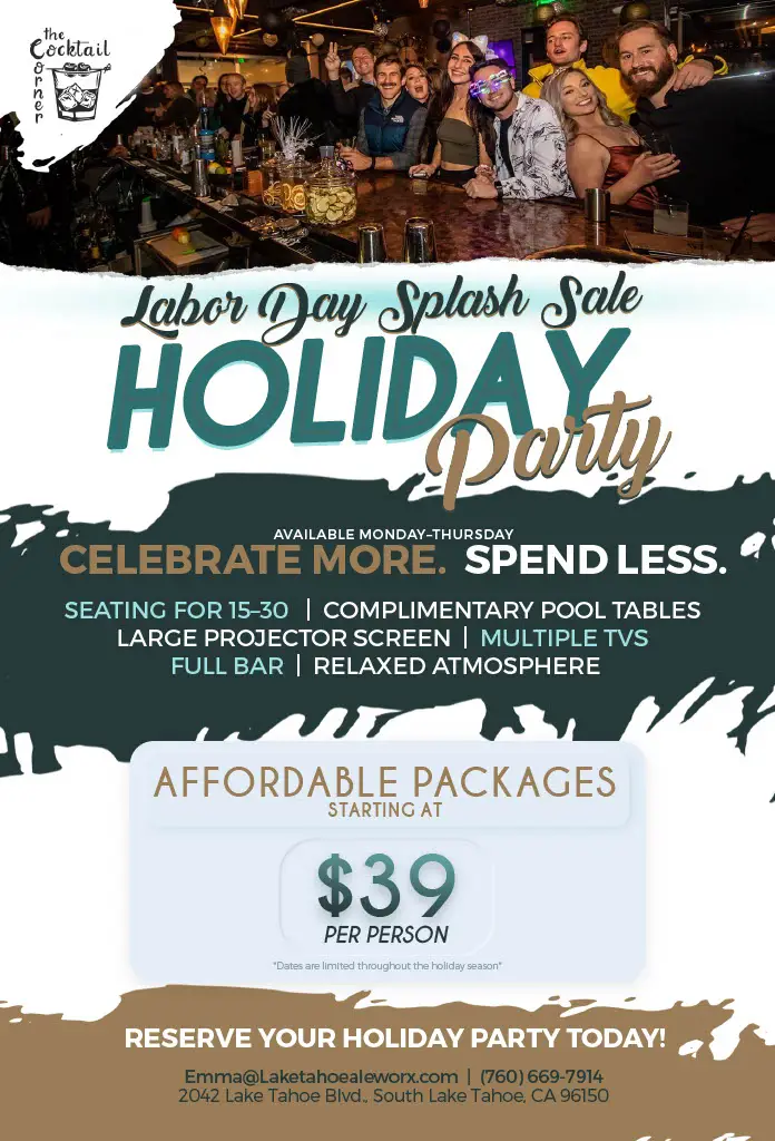 Tahoe Cocktail Corner Holiday Promotion