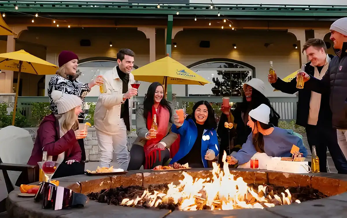 Outdoor Firepit at Landshark Deck at Margaritaville Resort