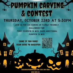 Pumpkin Carving Contest Cascade Kitchens Lake Tahoe