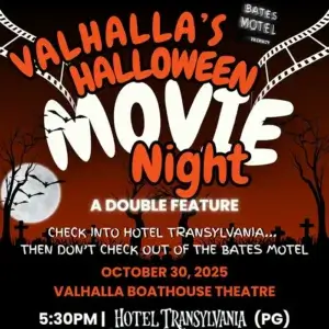 Valhalla Tahoe Halloween Movie Night Boathouse Theatre - Double Feature!