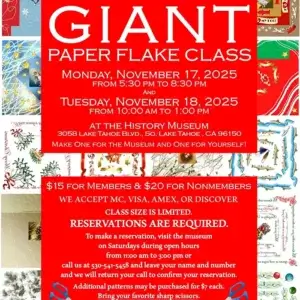 Giant Paper Flake Making Class