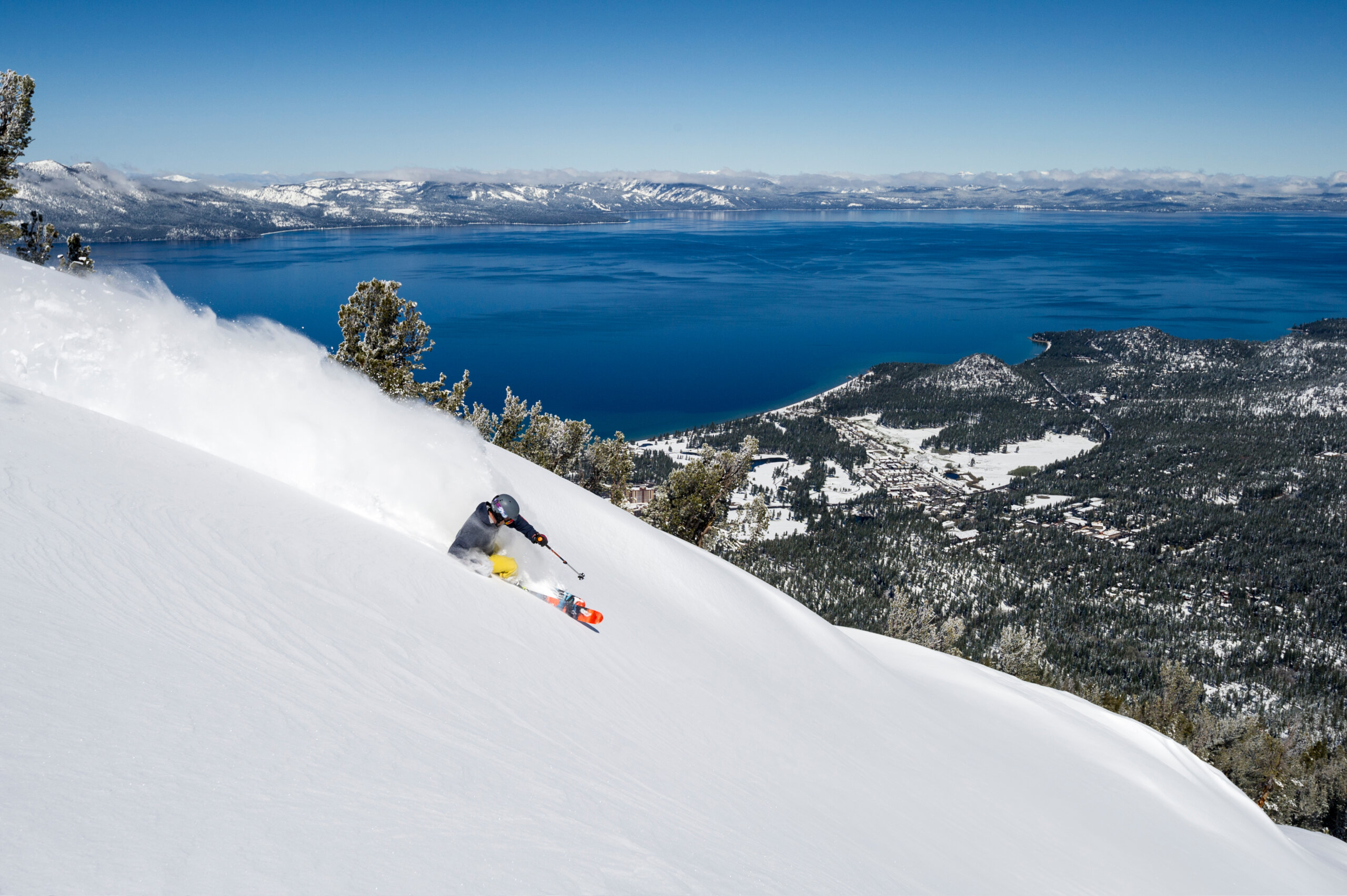 Skier Heavenly Mountain Resort Tahoe