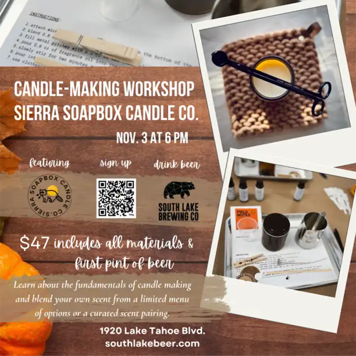 Candle Making Workshop at South Lake Brewing Co