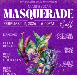 Mardi Gras Masquerade Ball to support Tahoe youth