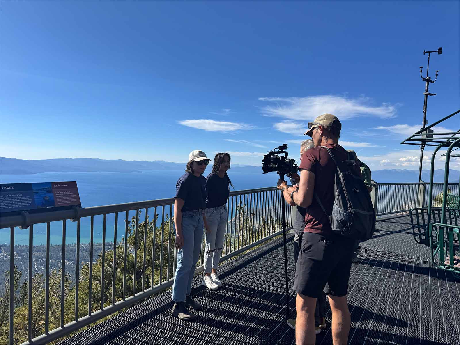 docuseries interview at heavenly resort sky deck