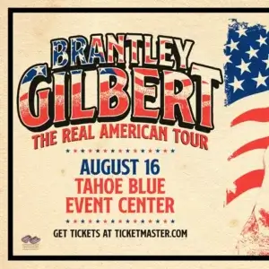 Brantley Gilbert at the Tahoe Blue Event Center