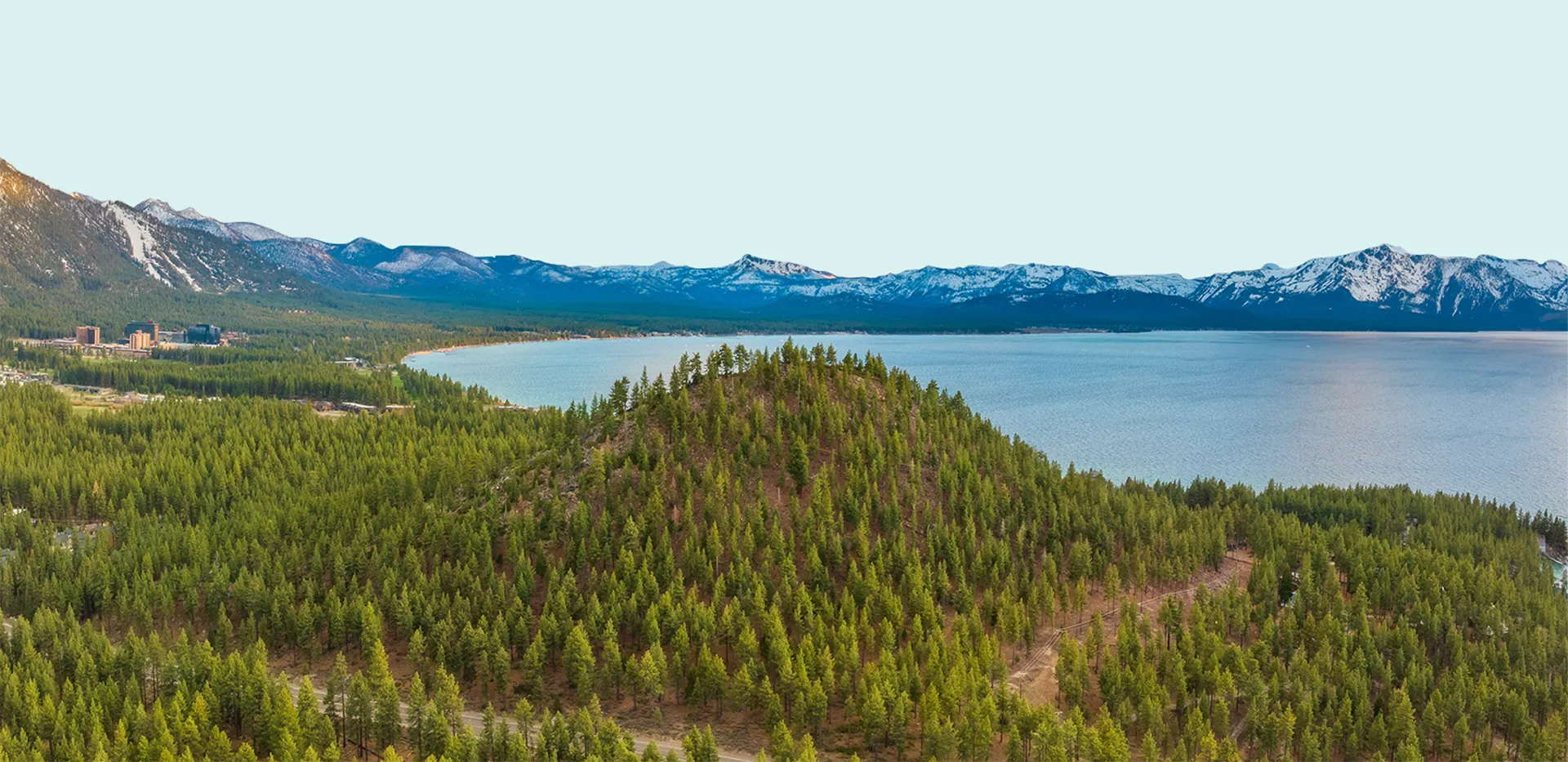 aerial view of south lake footer topper