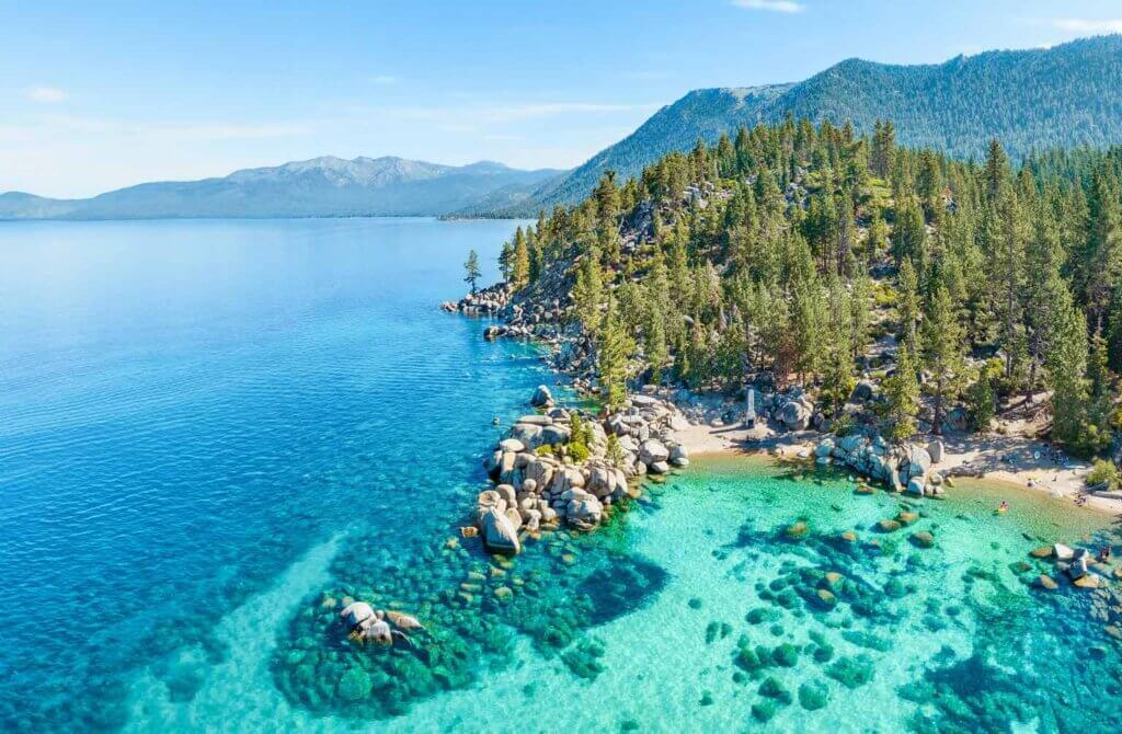 scenic view of south lake tahoe beach