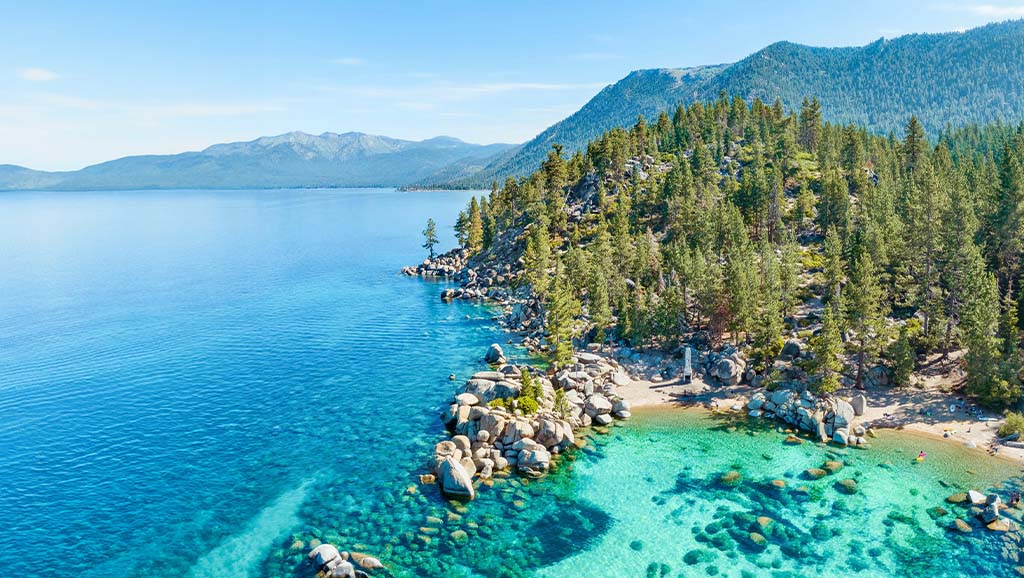 scenic view of south lake tahoe beach