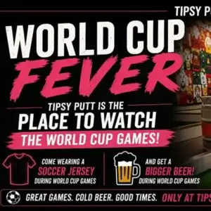 World Cup Soccer Viewing at Tipsy Putt Tahoe