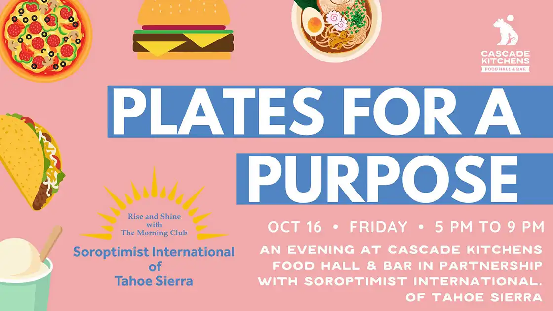 Plates for Purpose Fundraiser Cascade Kitchens Lake Tahoe