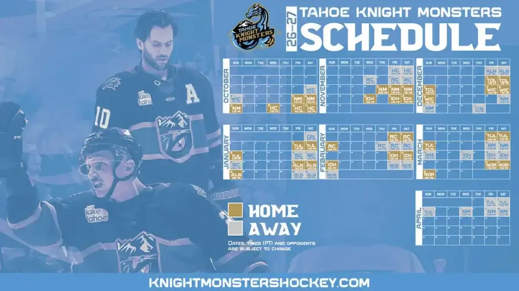 Tahoe Knight Monsters Hockey Tahoe Blue Event Center