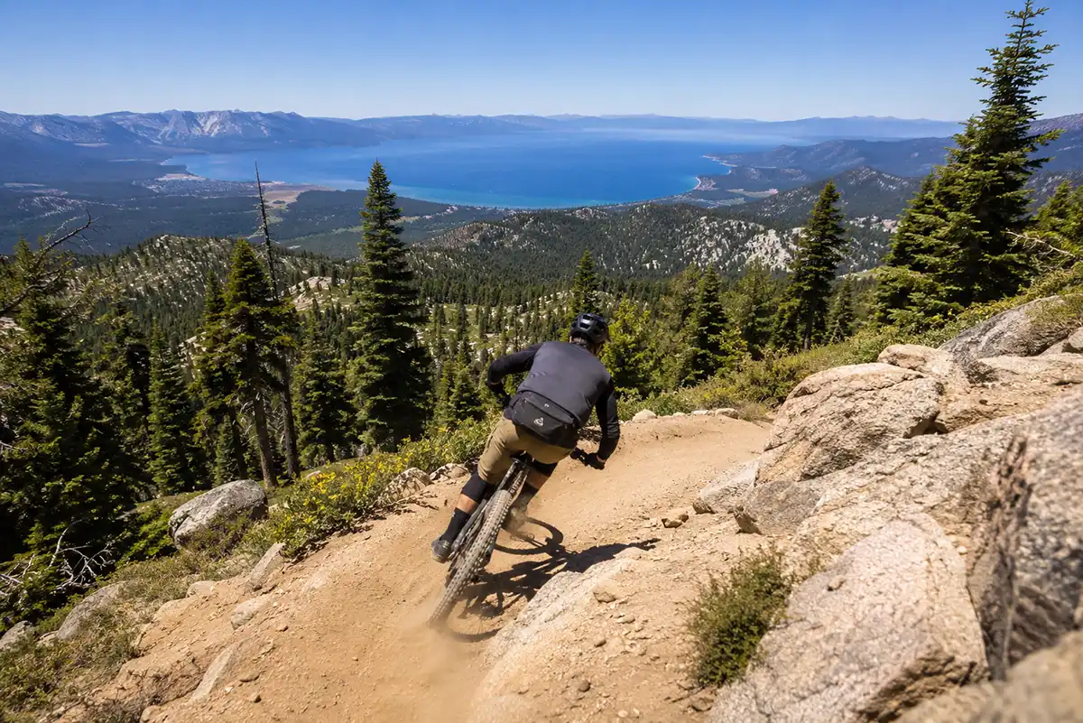 Heavenly Mountain Resort Panorama Mountain Bike Trail Lake Tahoe