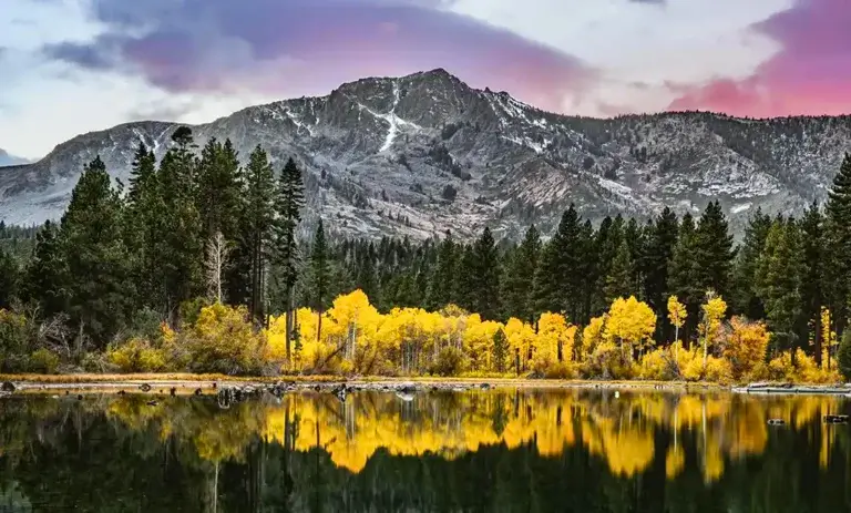 Fall Mt Tallac Lake Tahoe